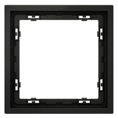 Изображение Рамка пластиковая VOLTUM S70 на 1 пост (черный матовый)